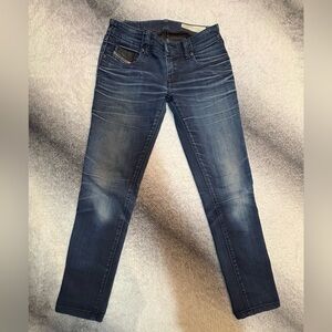 (A9) NWOT Diesel Grupee Super Slim Skinny Dark Wash Jeans Denim 23 W x 32 L